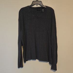 Croft & Barrow Men's Charcoal V-Neck Sweater